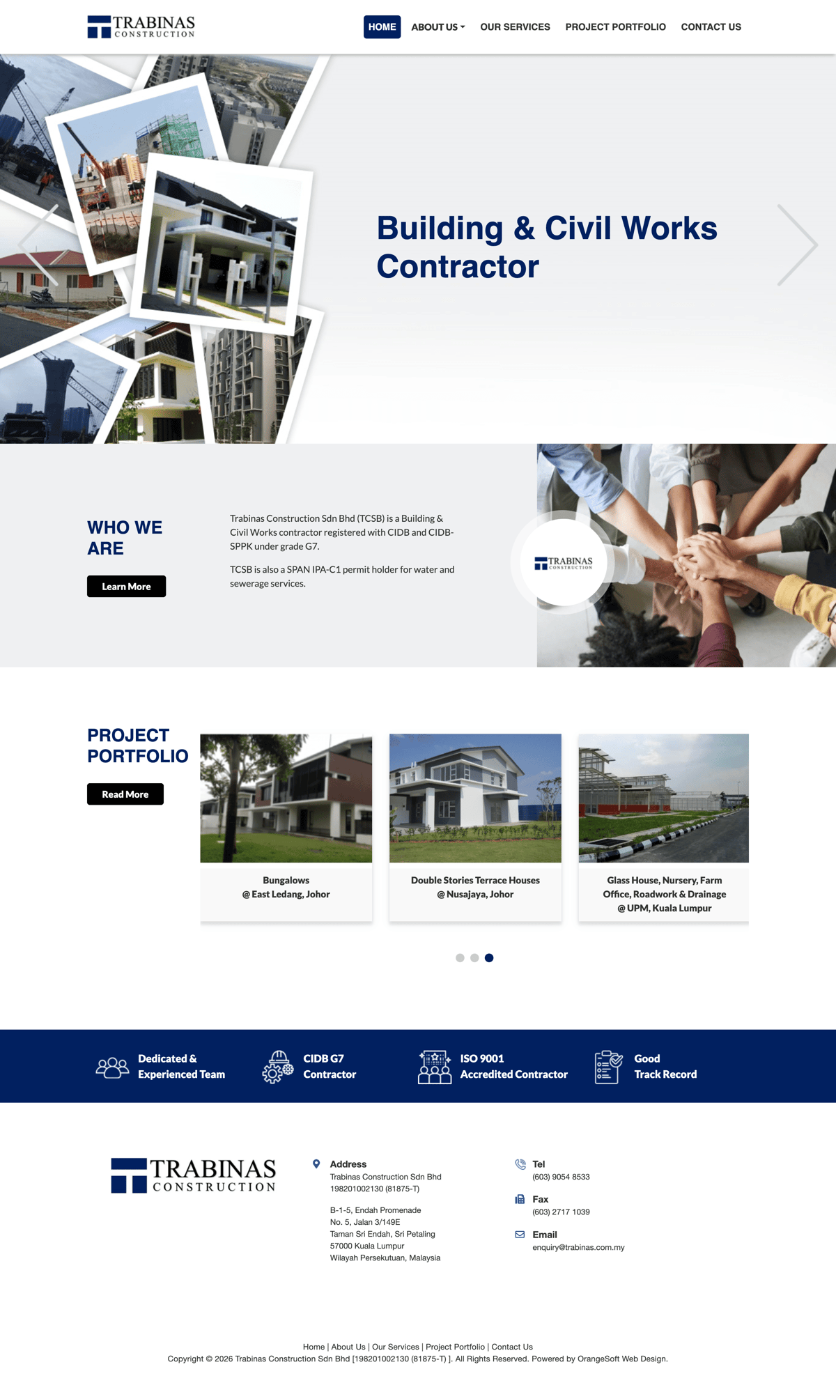 Trabinas Construction