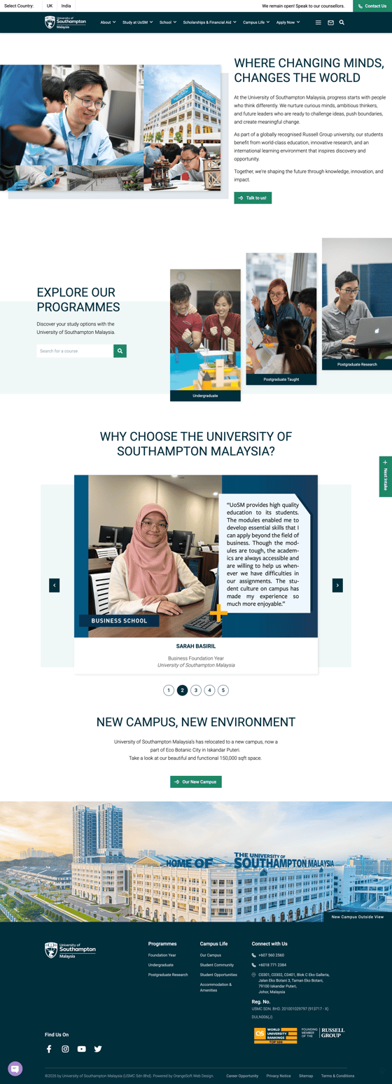 University of Southampton Malaysia (UoSM)