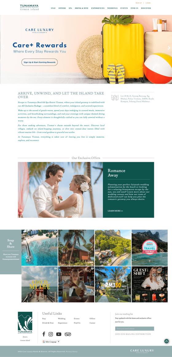 Tunamaya Beach & Spa Resort ā Tioman Island