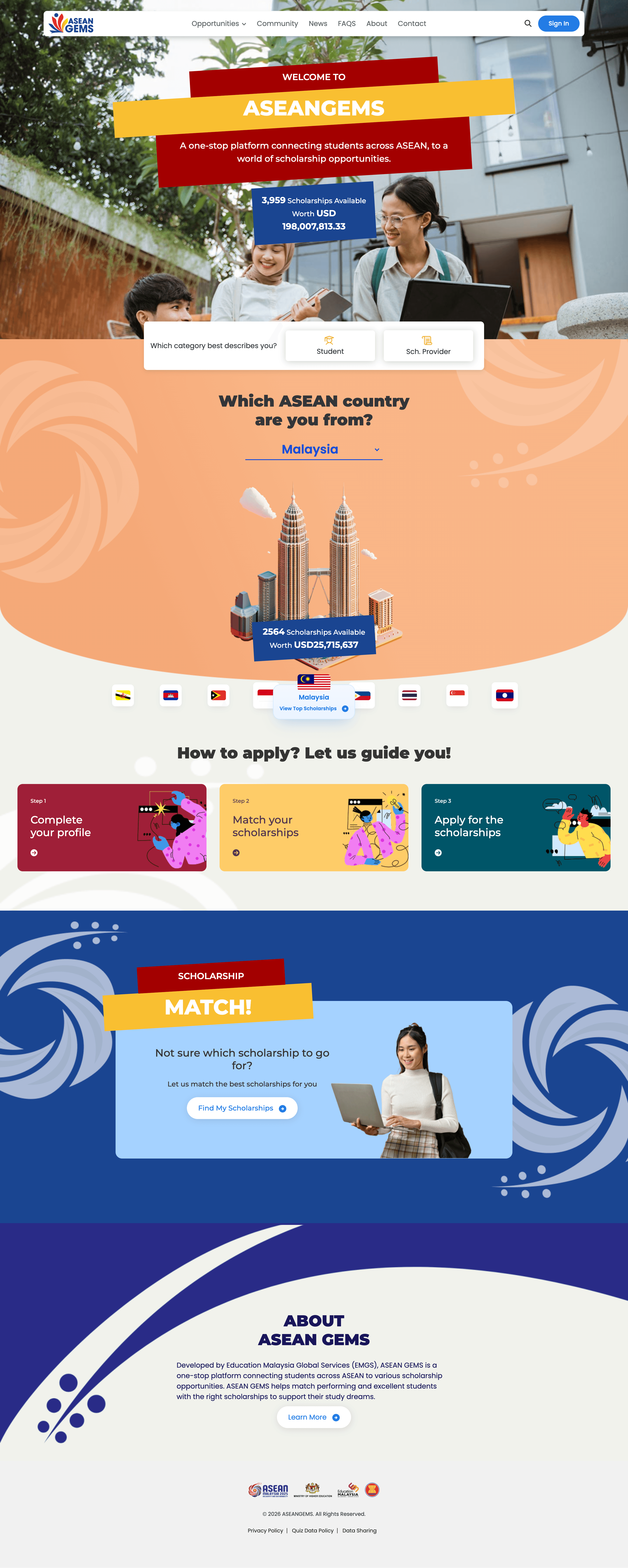 ASEANGEMS - ASEAN Global Exchange for Mobility and Scholarship 
