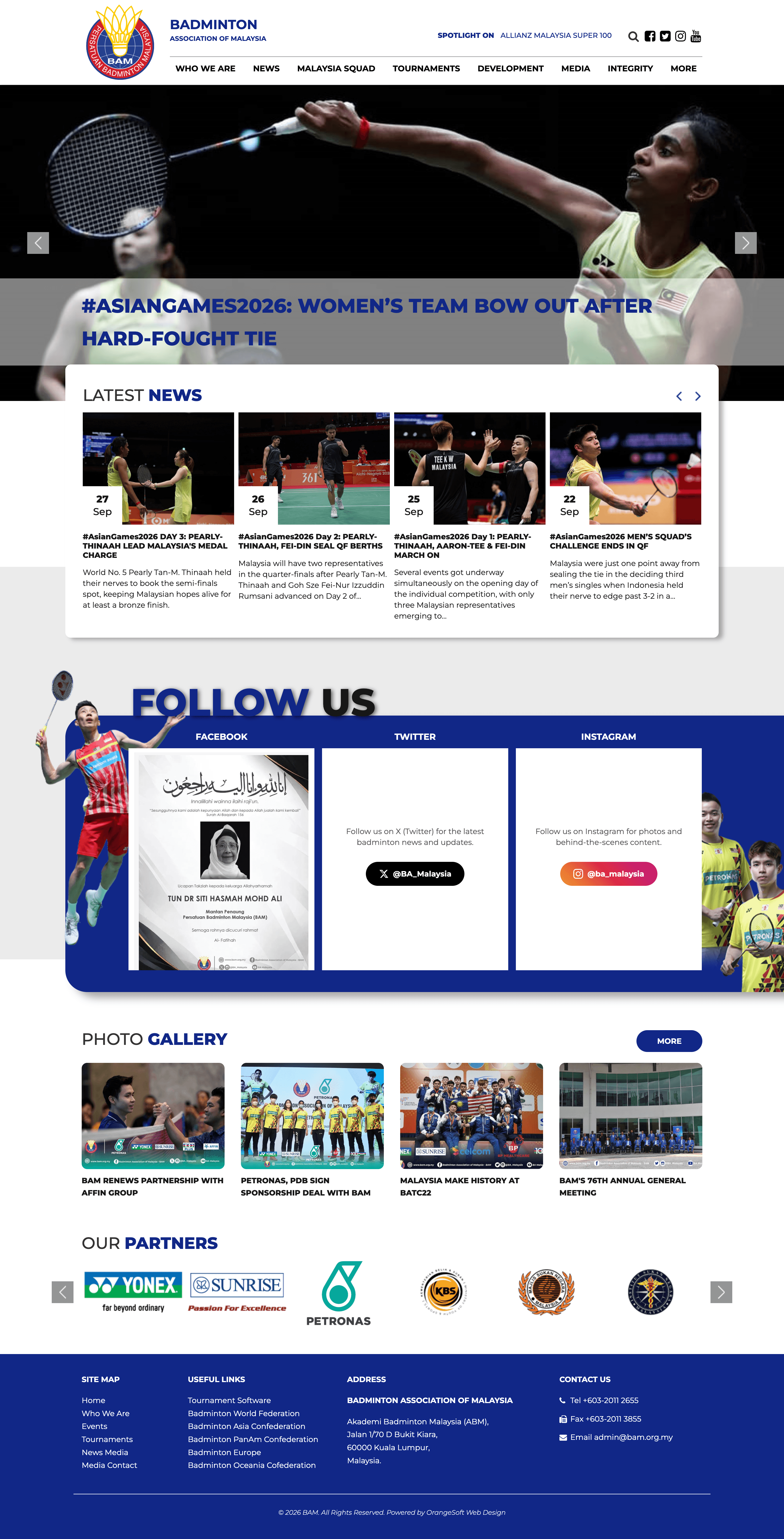 Badminton Association of Malaysia (BAM)