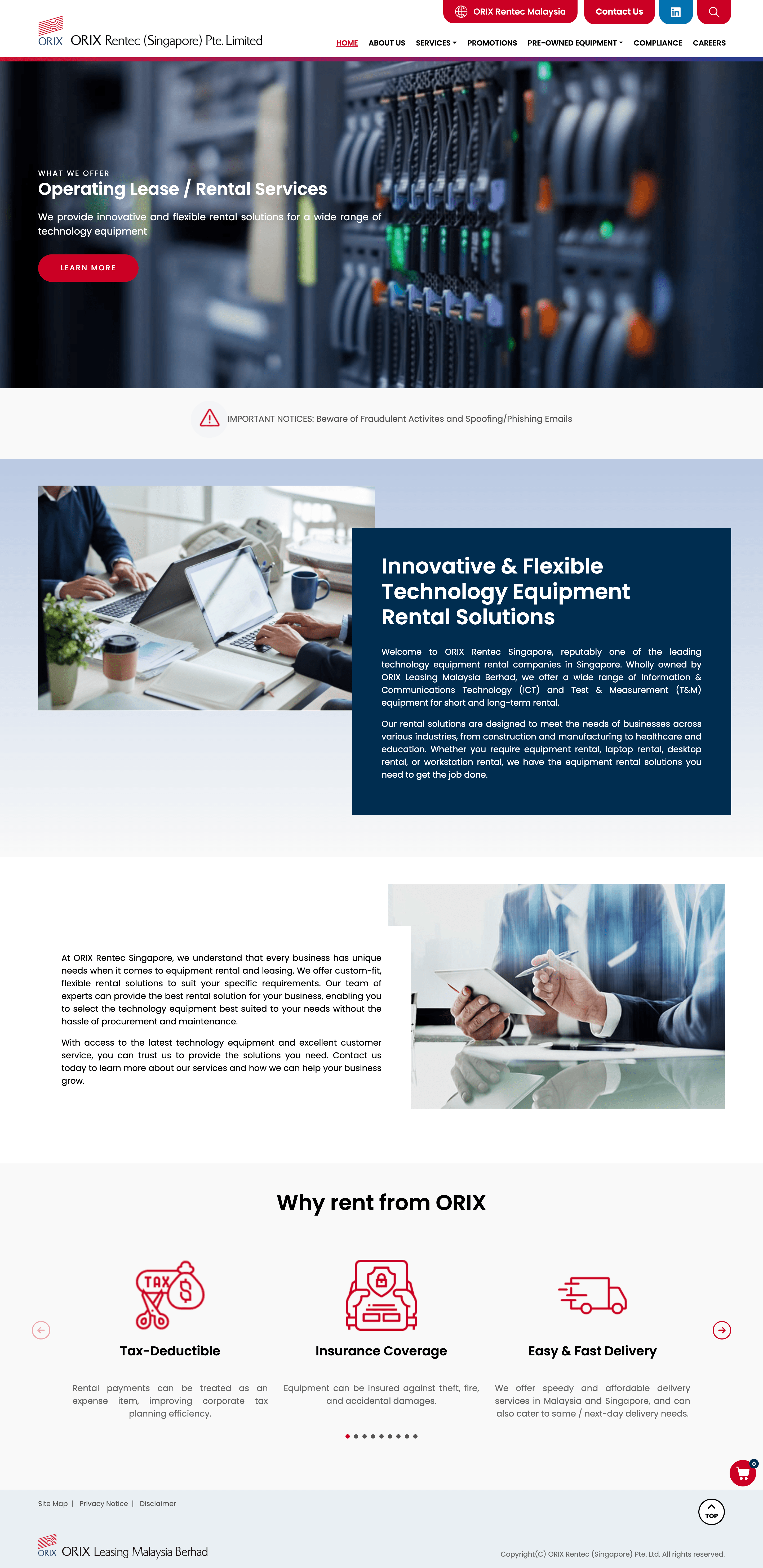 ORIX Rentec (Singapore)- Banking & Finance