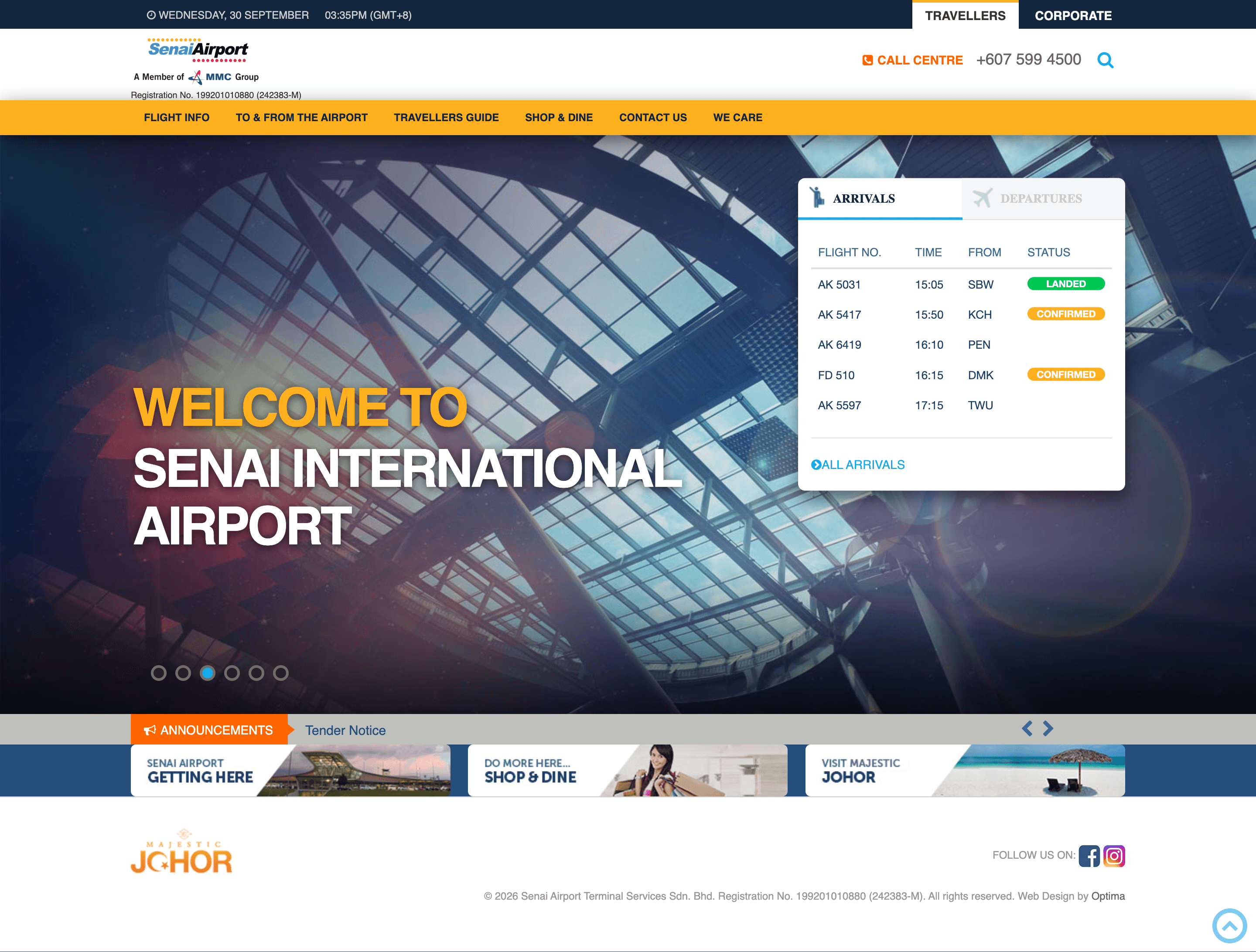 Senai Airport Terminal Services