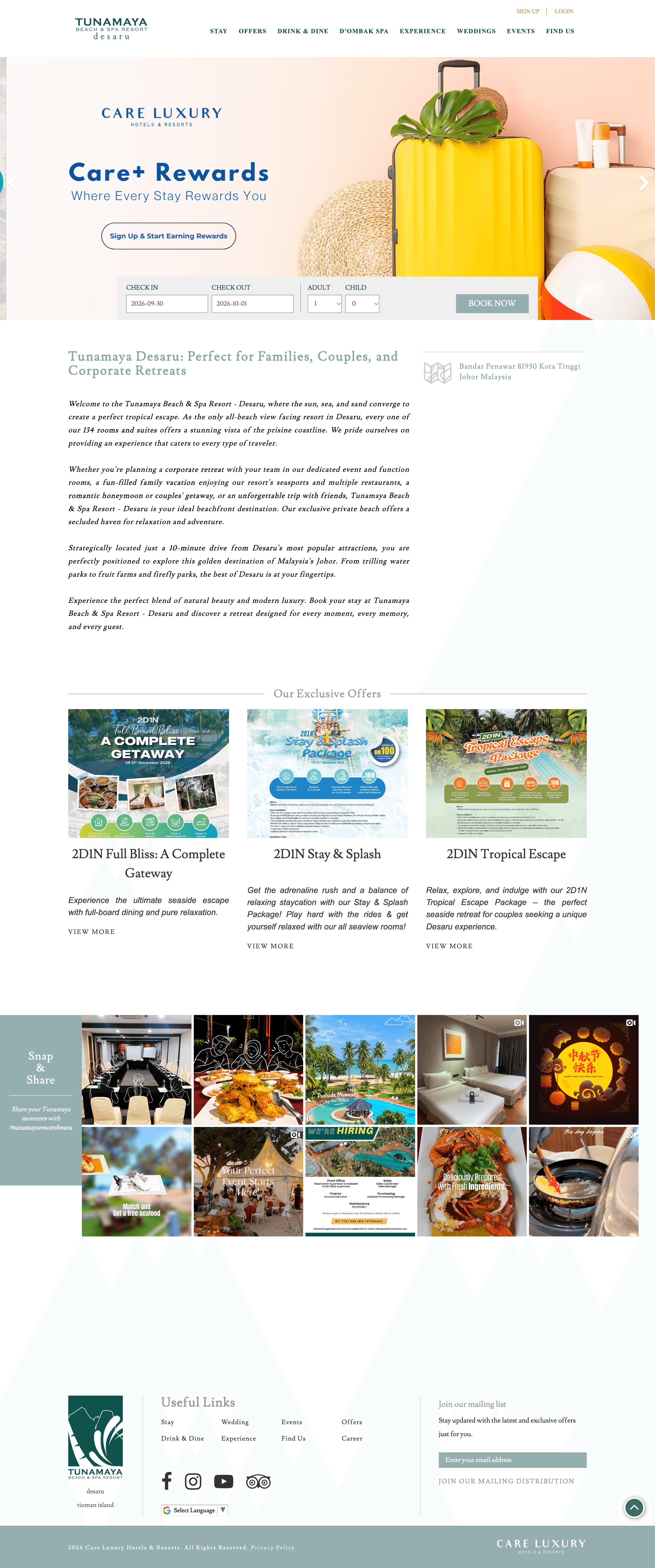 Tunamaya Beach & Spa Resort – Desaru