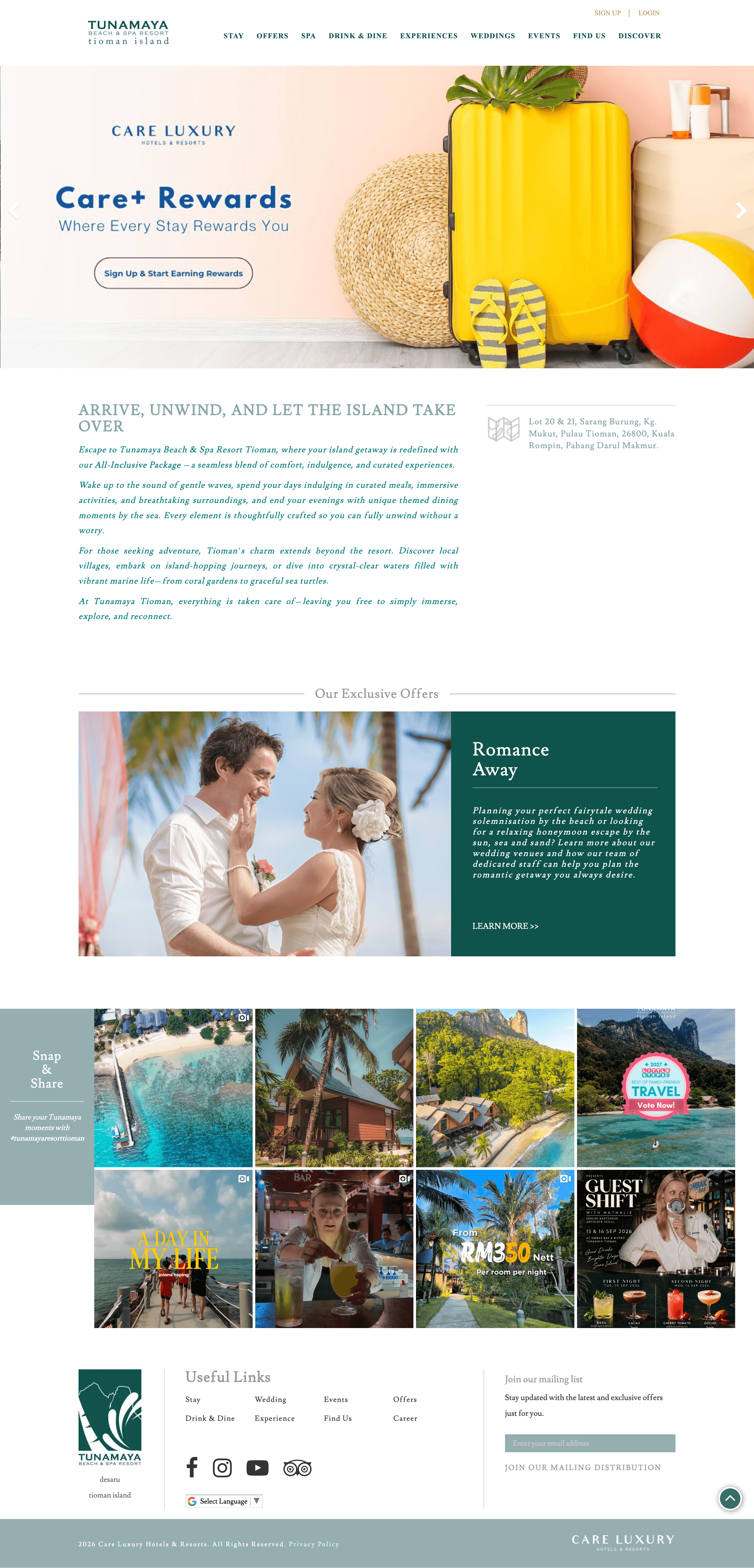 Tunamaya Beach & Spa Resort – Tioman Island