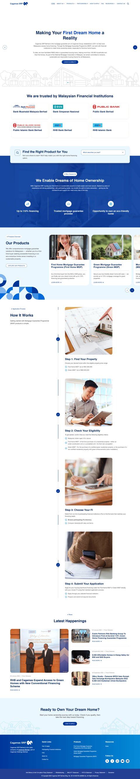 Cagamas Berhad website